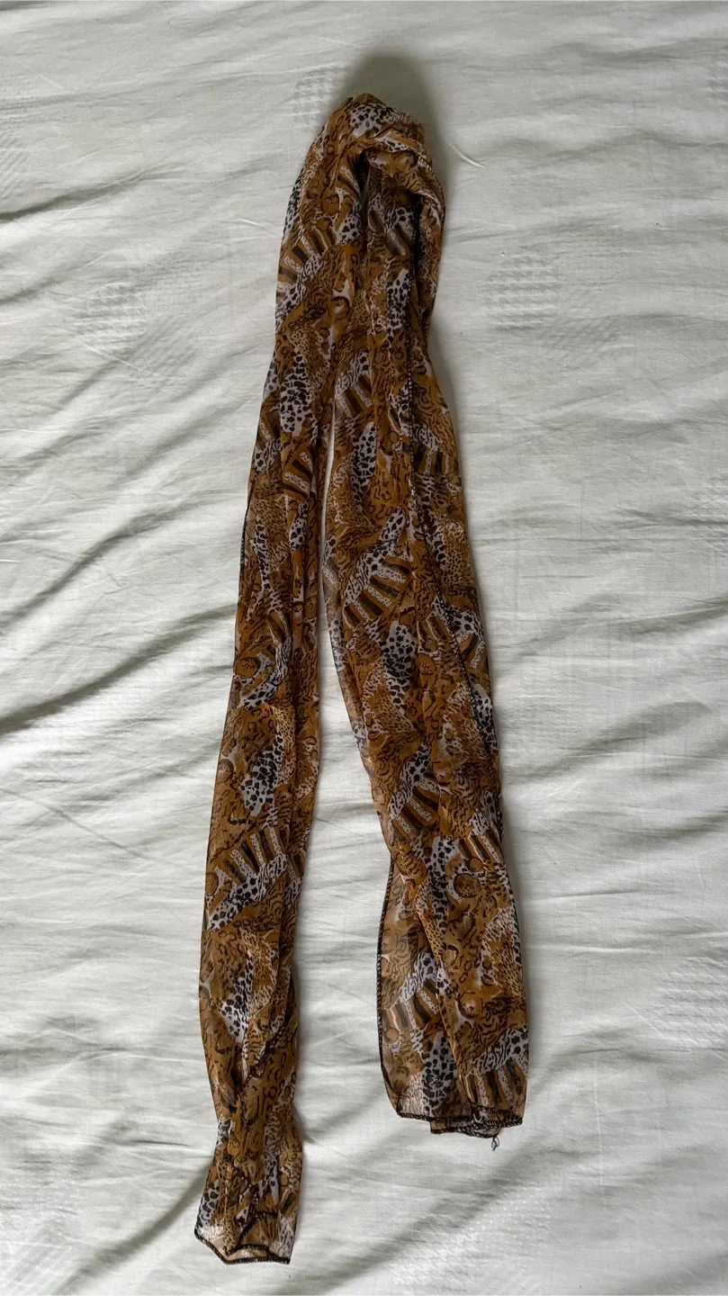 Print Scarf - Brown
