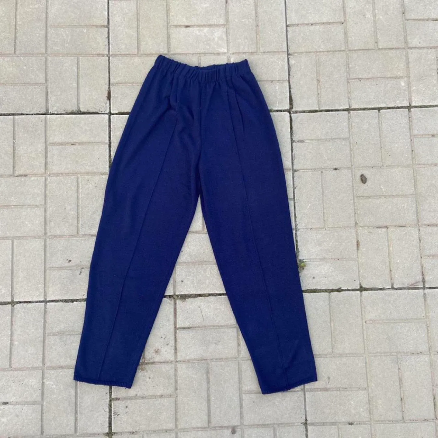 Blue knit lounge pants #cleanout