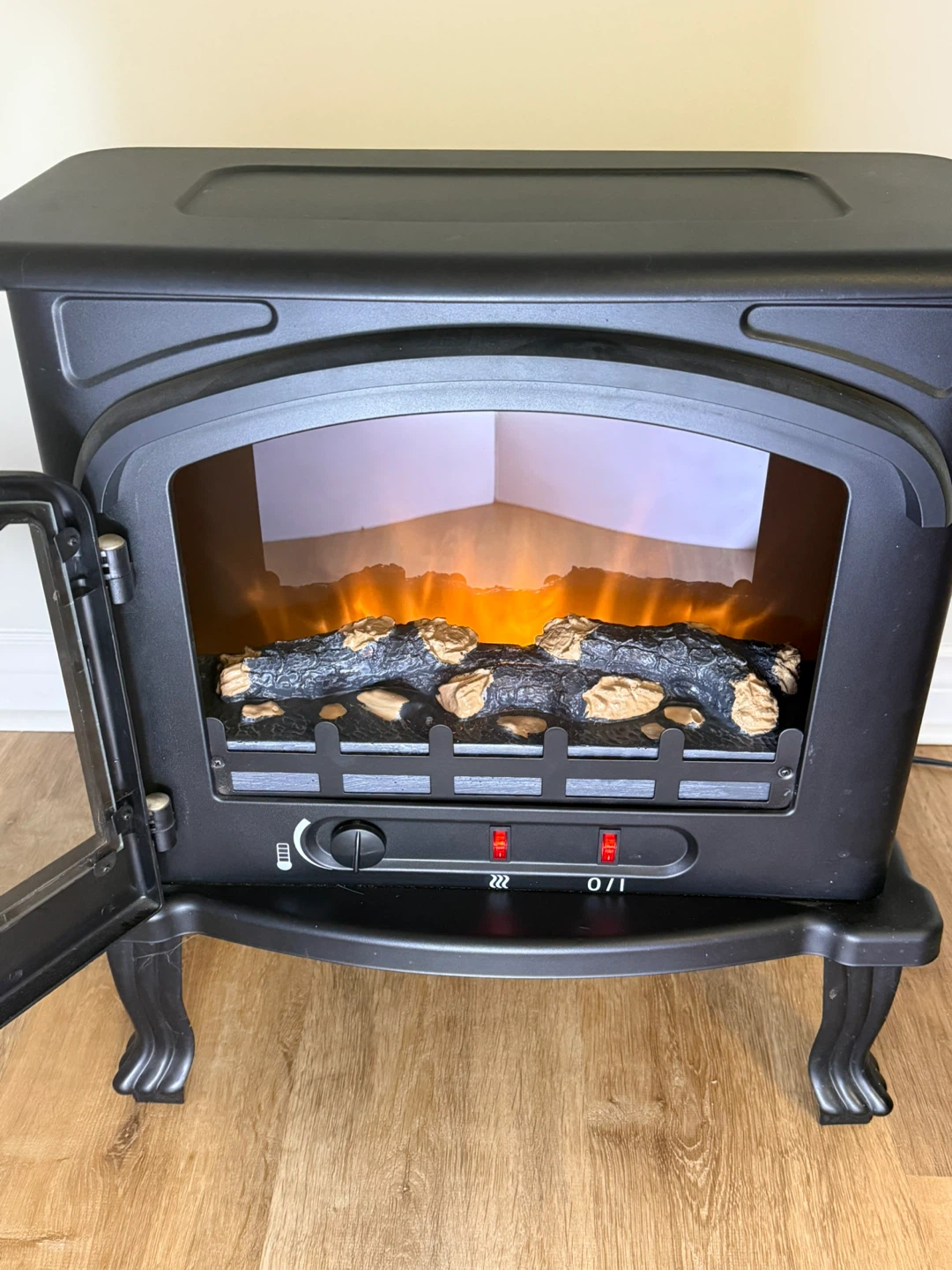 Black Electric Fireplace Heater - photo 2