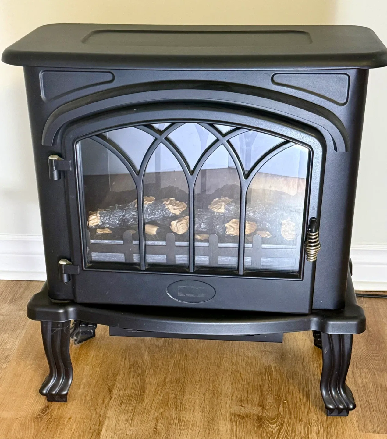 Black Electric Fireplace Heater