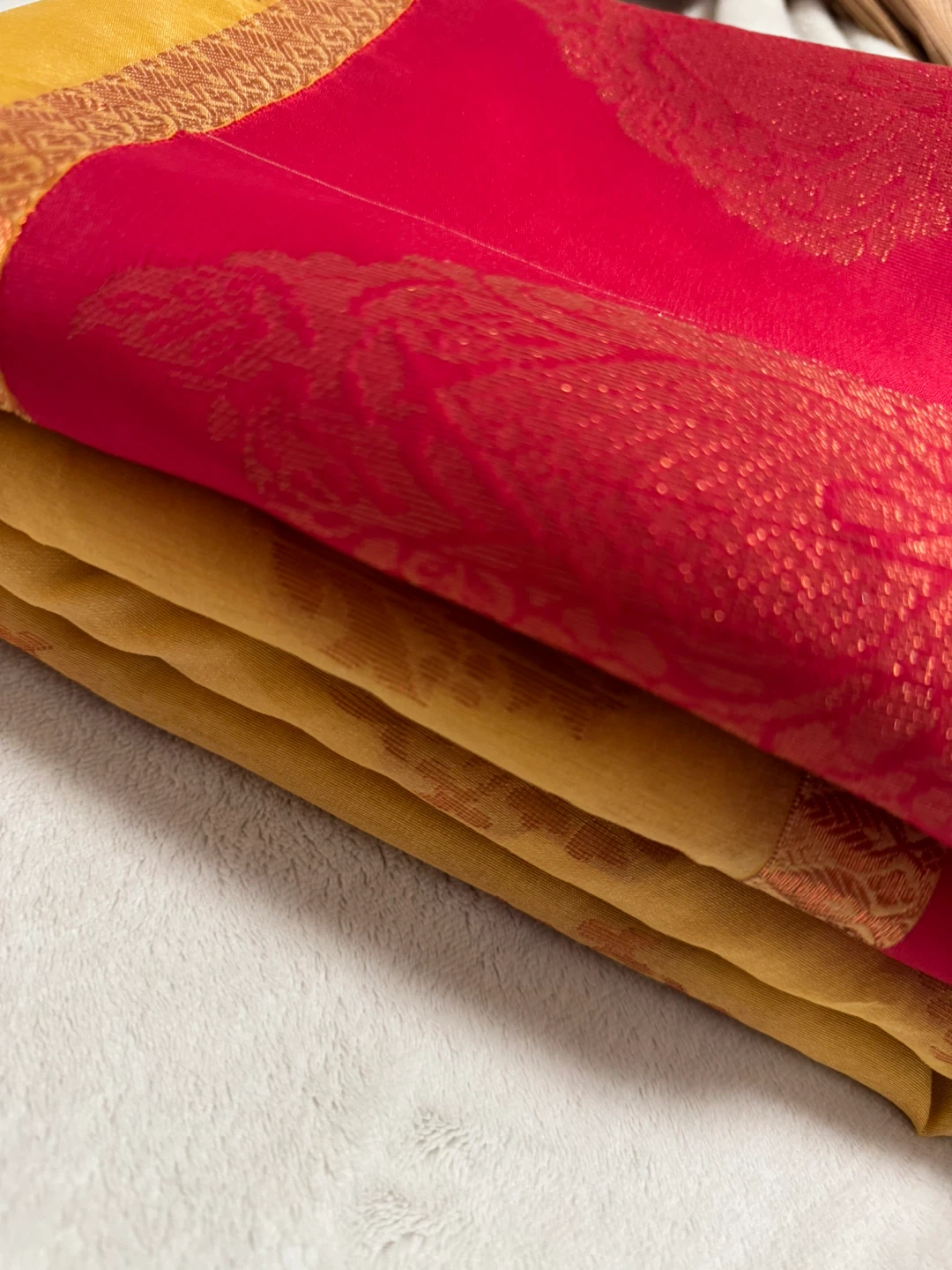 Sari - Gold & Red - photo 3