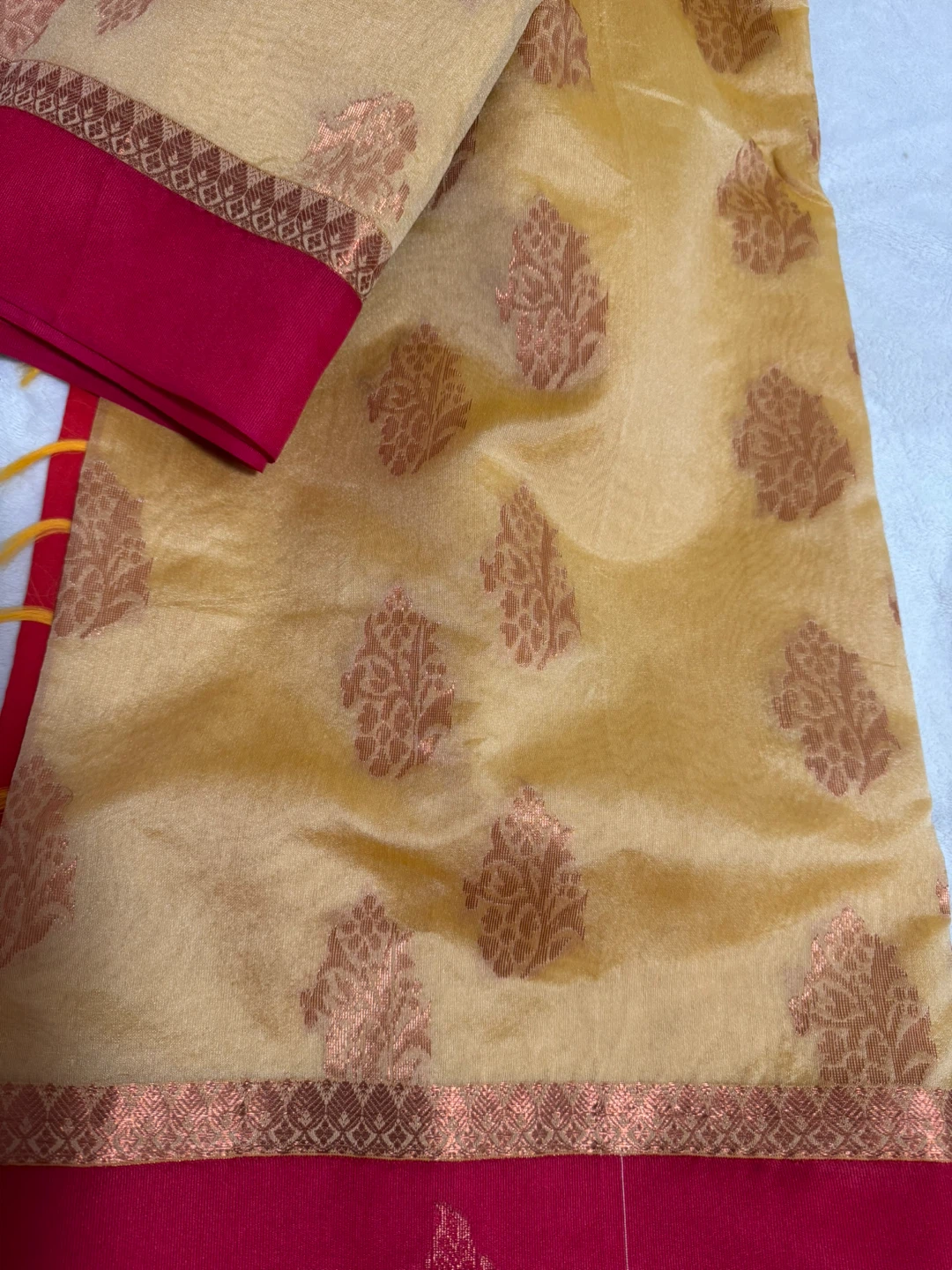 Sari - Gold & Red - photo 2