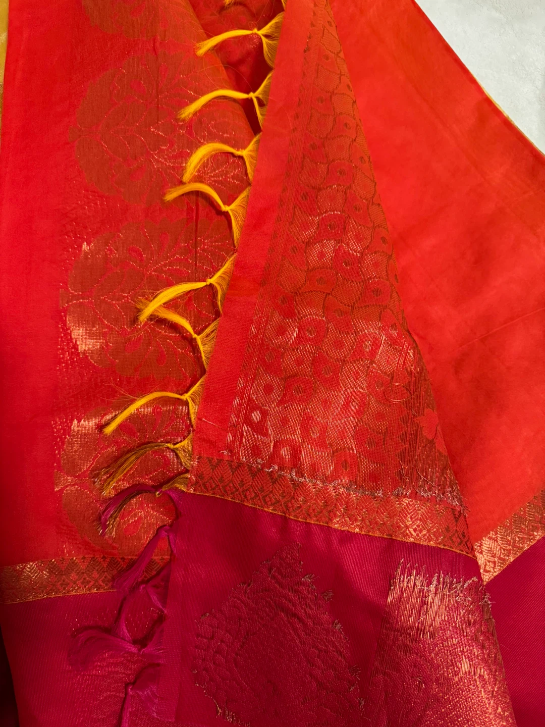 Sari - Gold & Red - photo 5
