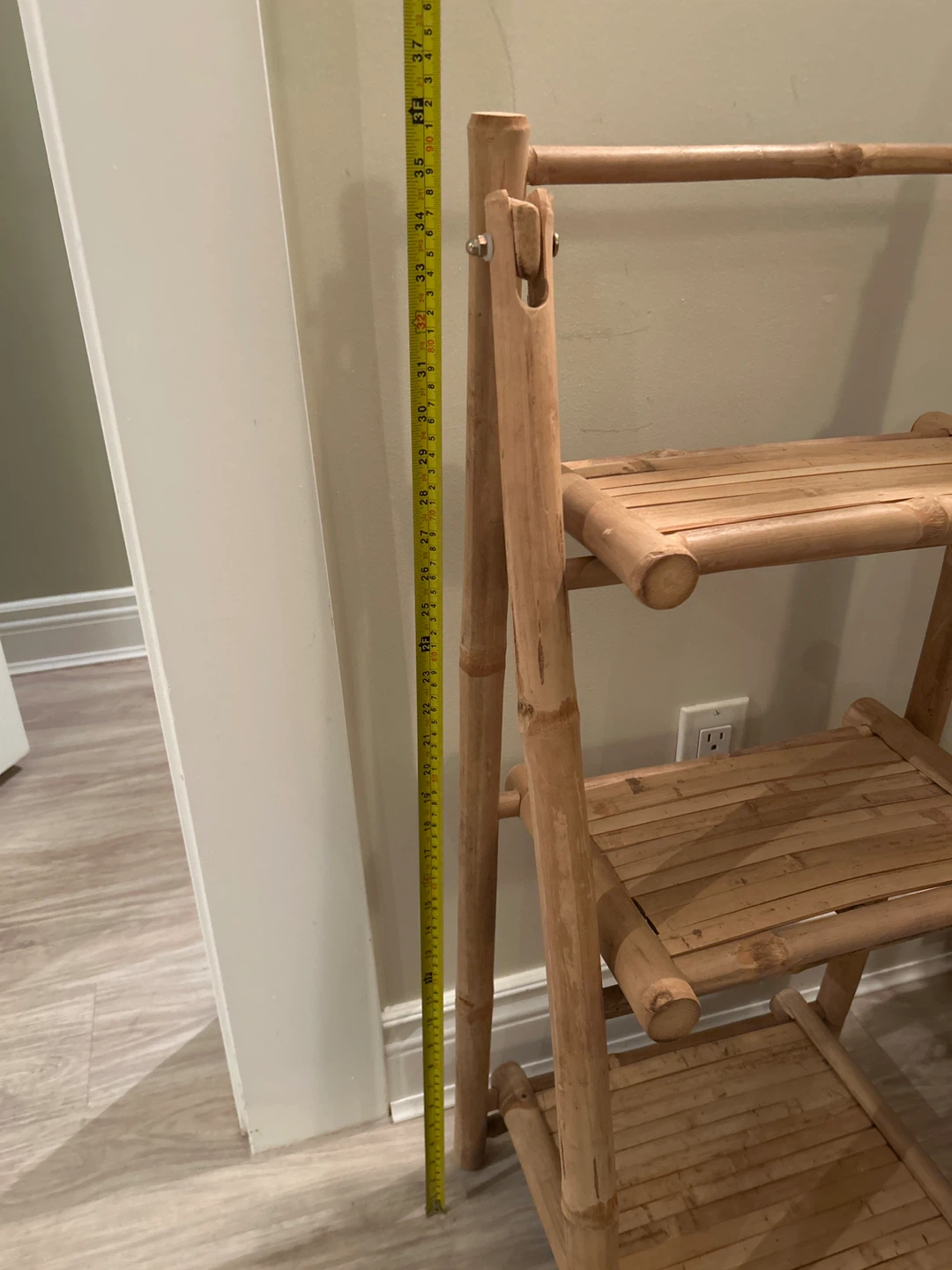 Bamboo Ladder Shelf - 3 Tier - photo 2