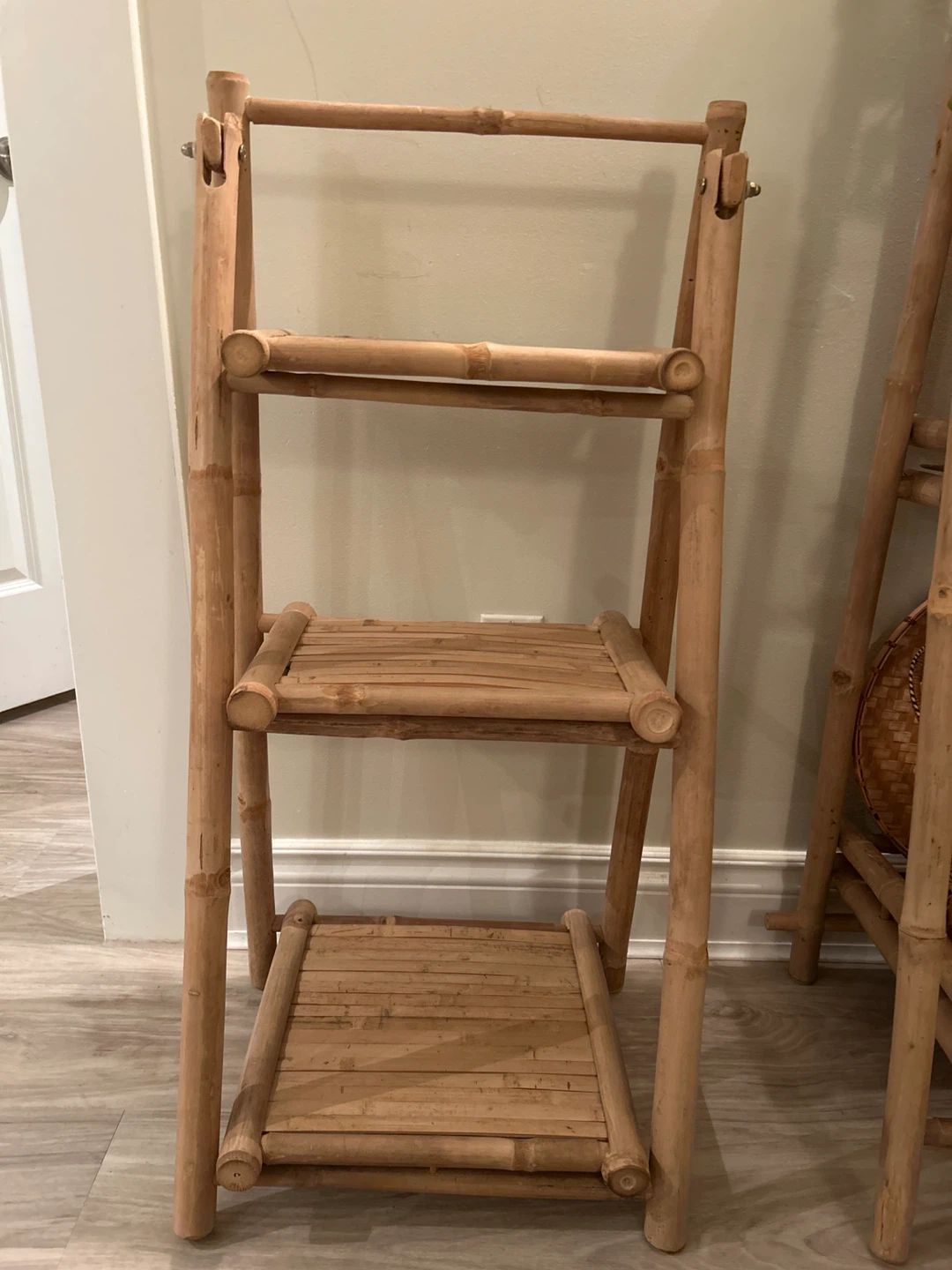 Bamboo Ladder Shelf - 3 Tier