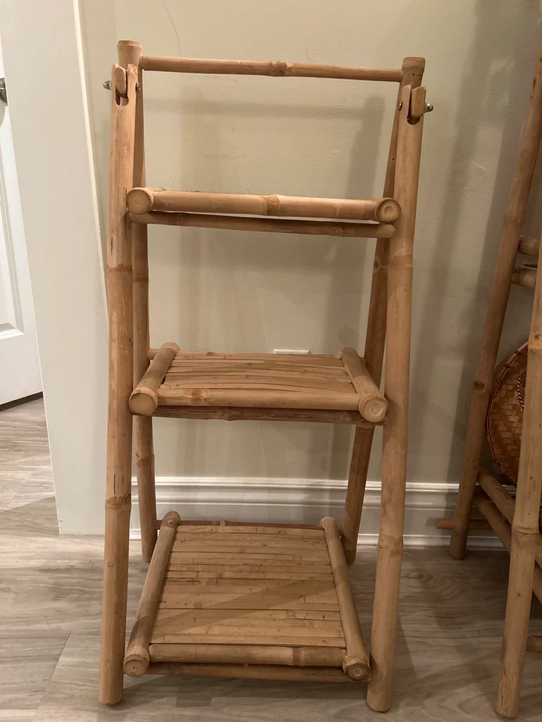 Bamboo Ladder Shelf - 3 Tier