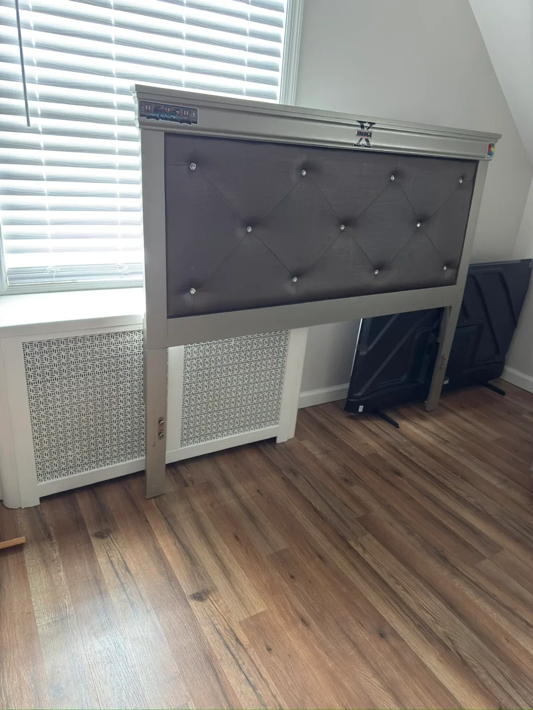 Upholstered Bed Frame with Dresser Set