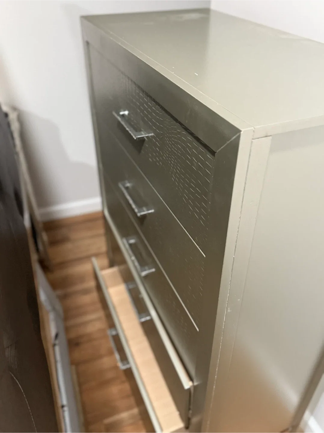 Upholstered Bed Frame with Dresser Set image indicator(9)