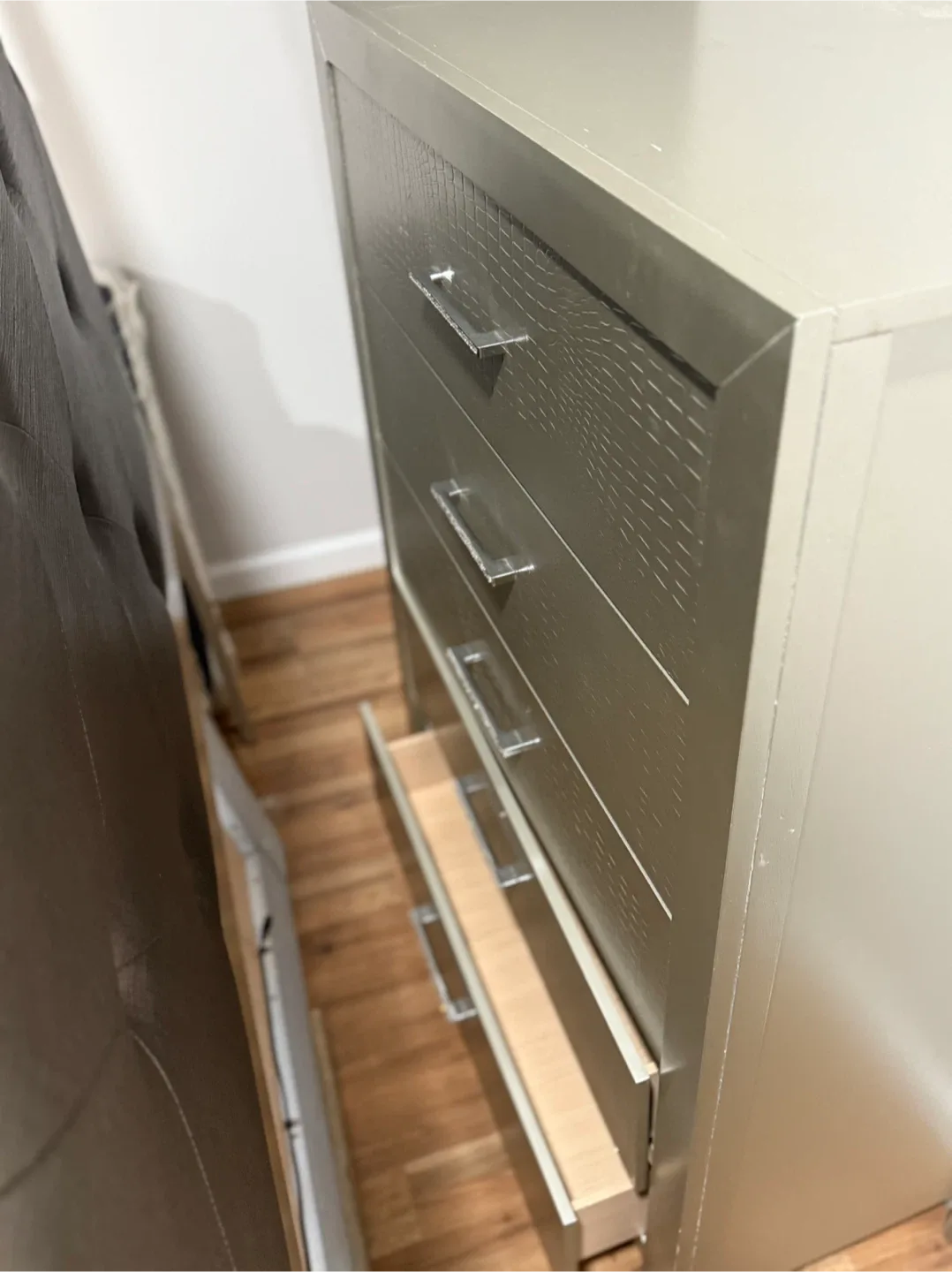 Upholstered Bed Frame with Dresser Set image indicator(8)