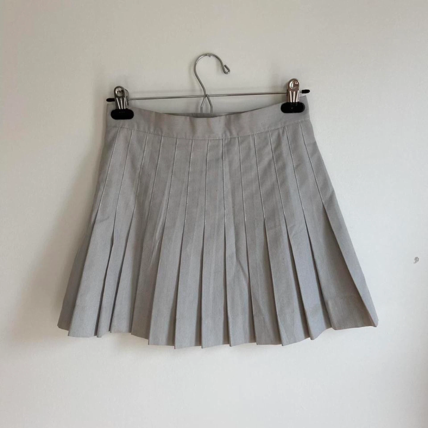 Grey Pleated Mini Skirt #cleanout - photo 5