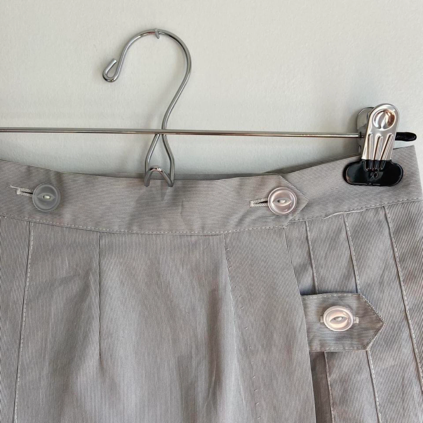 Grey Pleated Mini Skirt #cleanout - photo 4