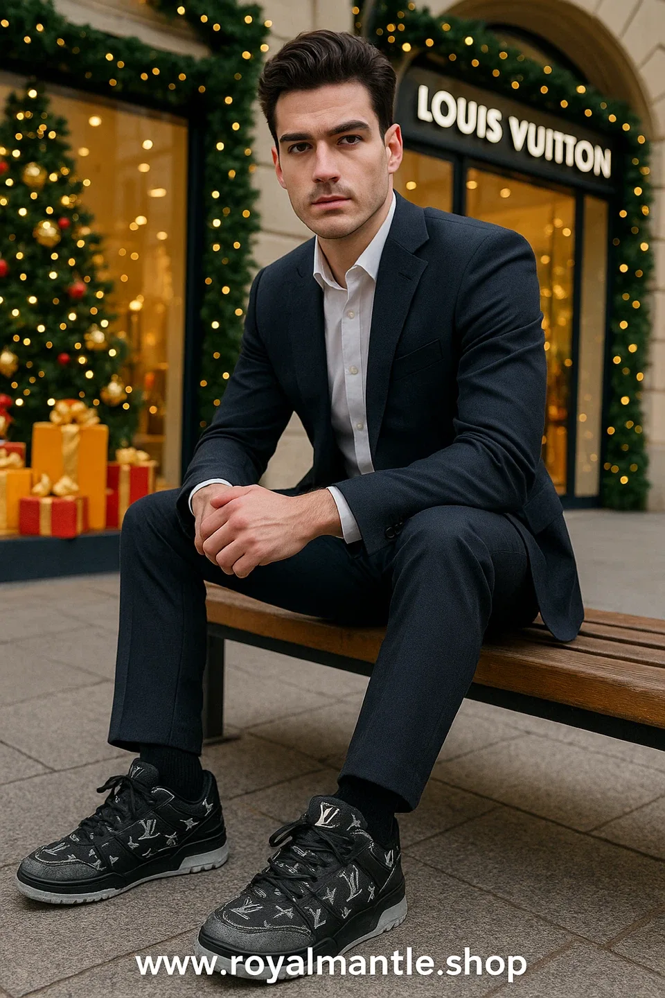 Louis Vuitton Black Monogram Trainer Sneakers image indicator(4)