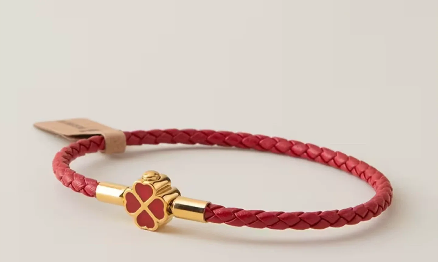 Red Braided Bracelet, 7.28 inch