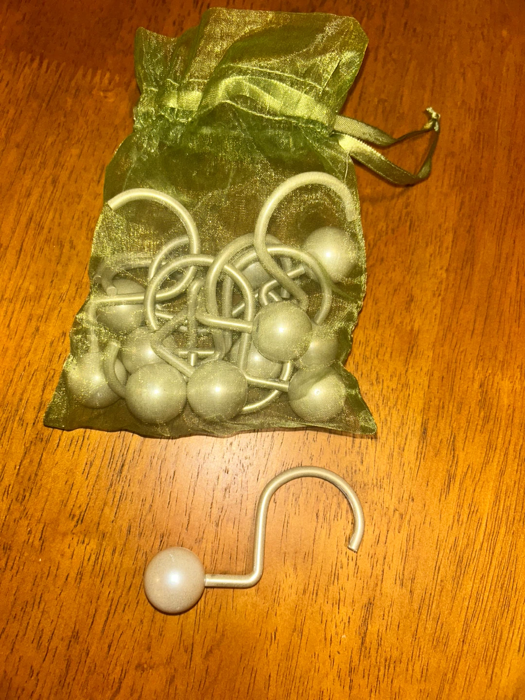 Pearl White Shower Curtain Hangers