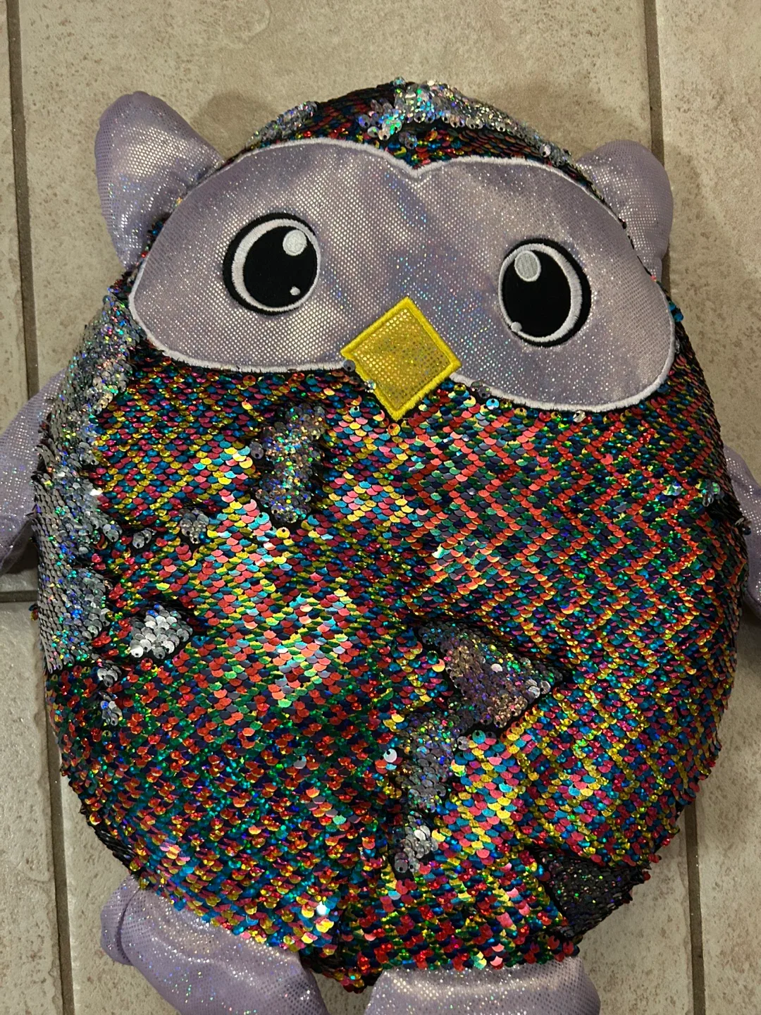 Sequin Owl Plush Toy