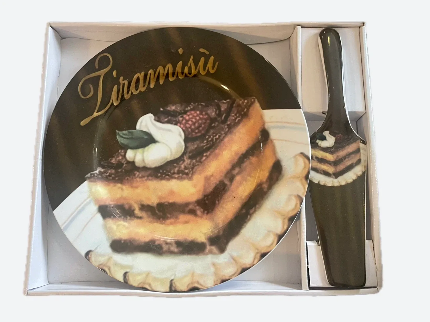 Tiramisu Plate & Server Set - New in Box! #cleanout