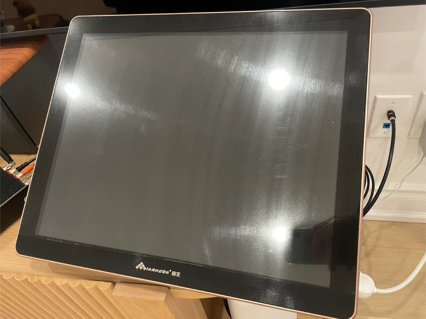 InAndOn Karaoke Machine with 21” Touch Screen + 2 Wireless Mics