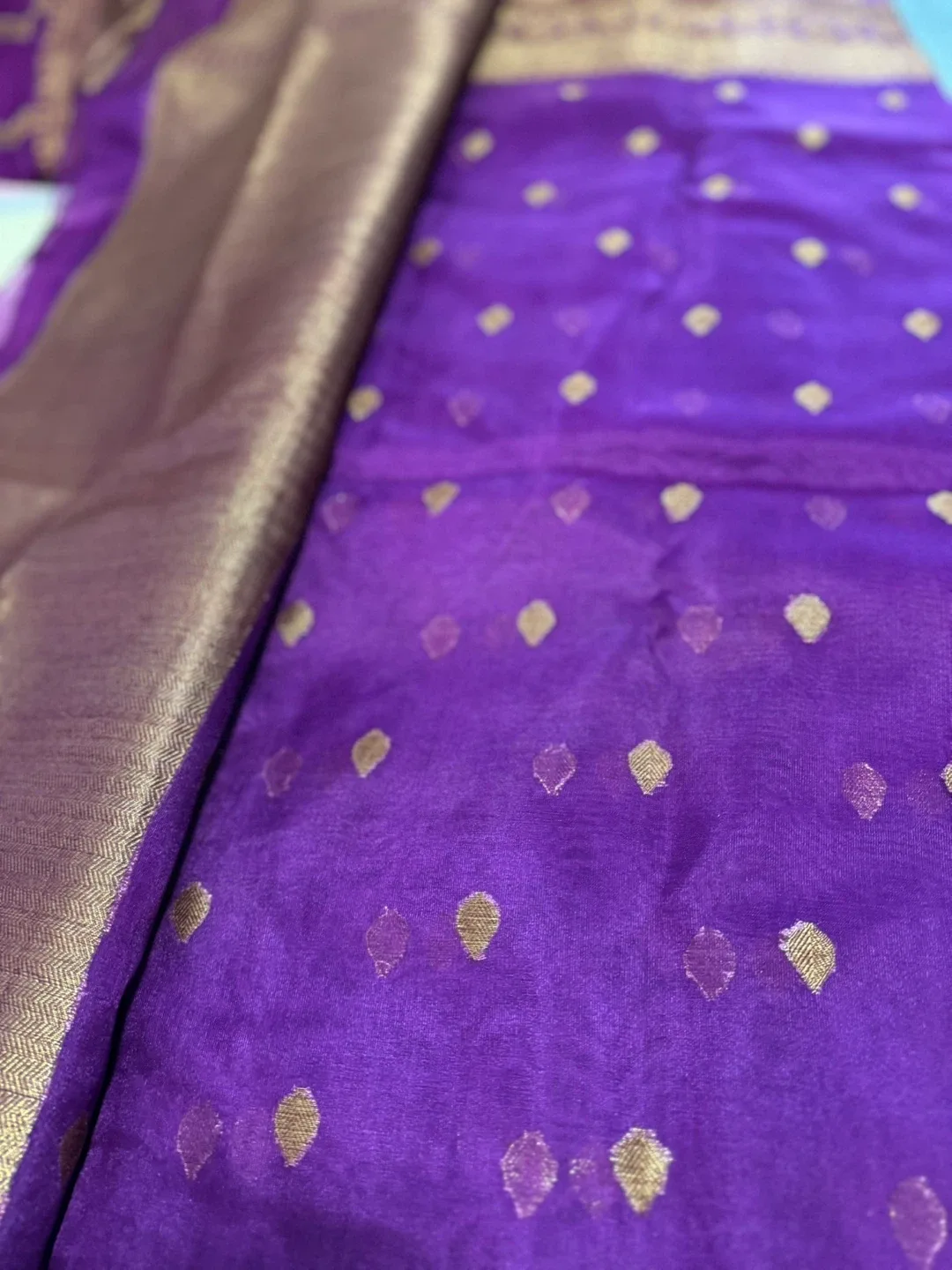 Purple & Gold Sari
