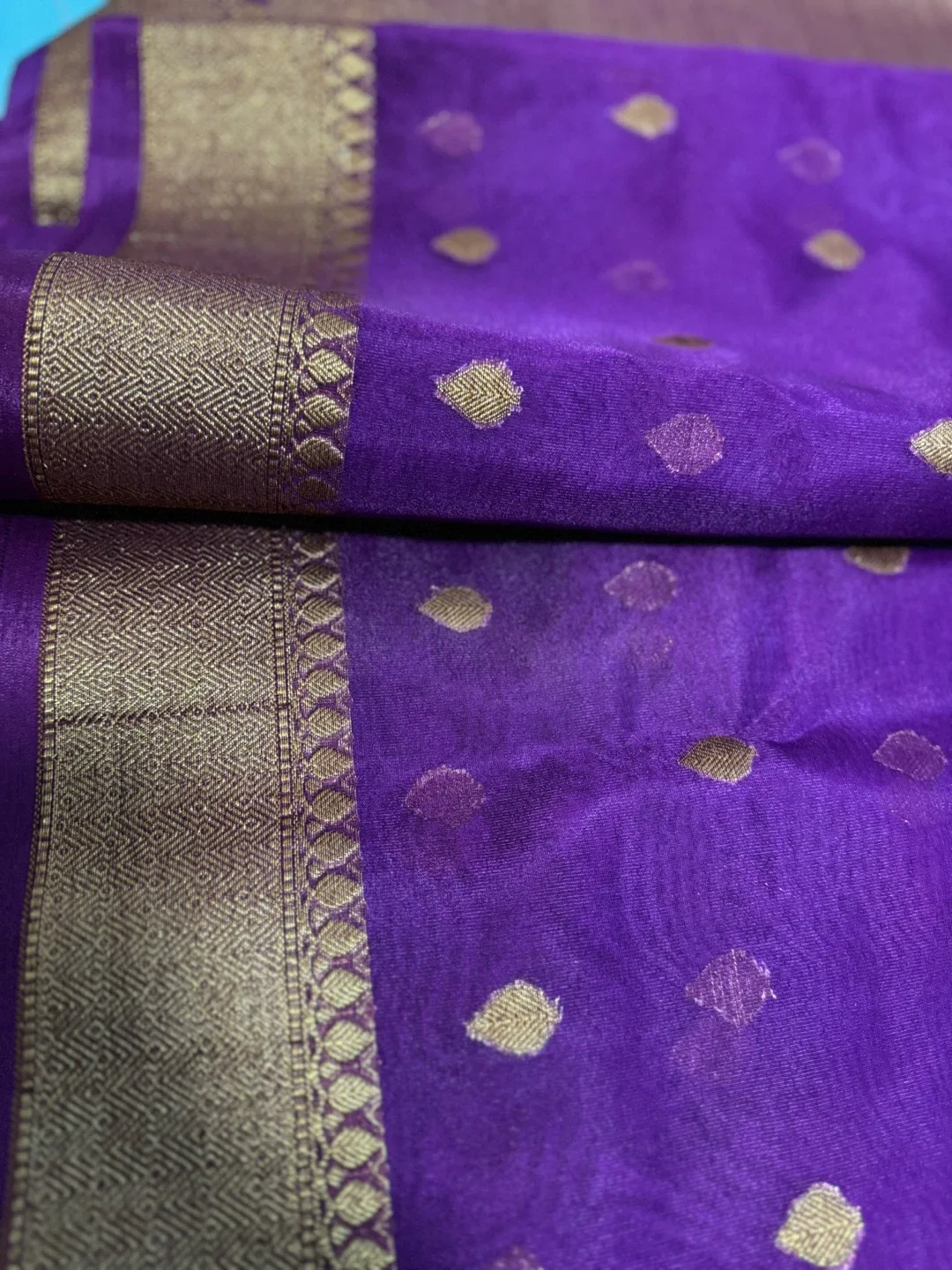 Purple & Gold Sari image indicator(3)