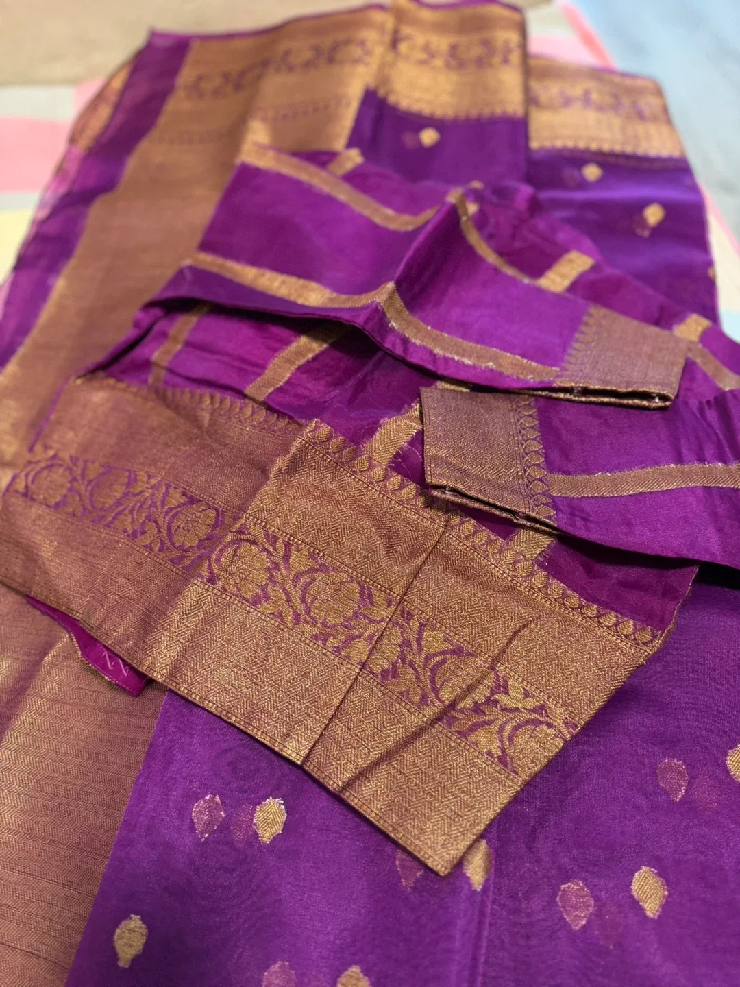 Purple & Gold Sari image indicator(7)