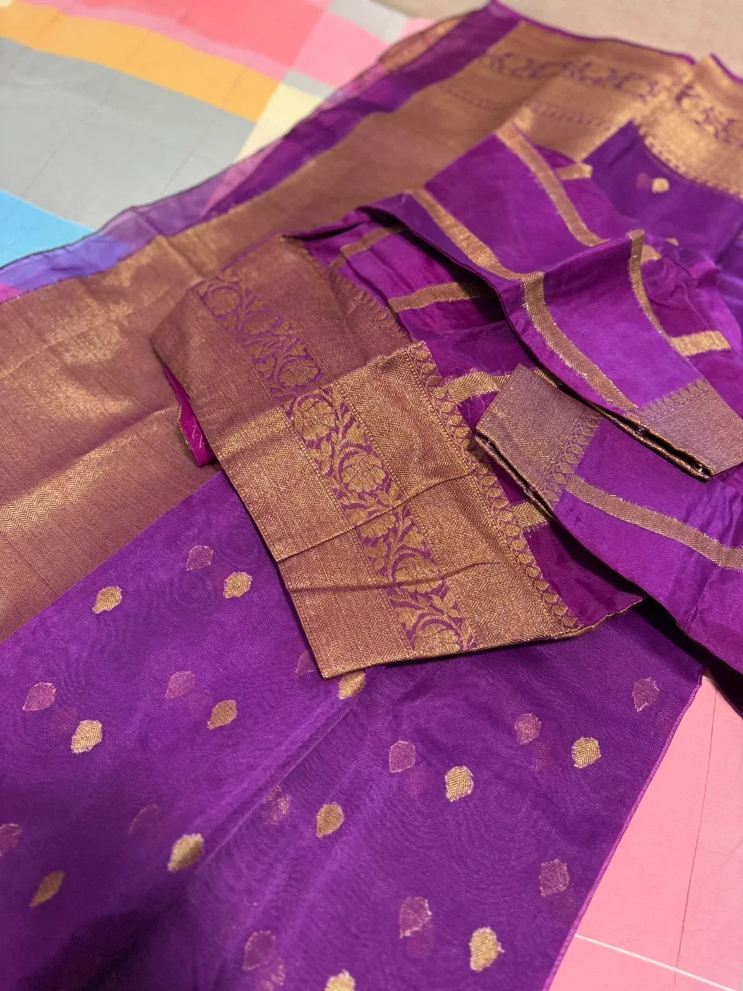 Purple & Gold Sari image indicator(8)