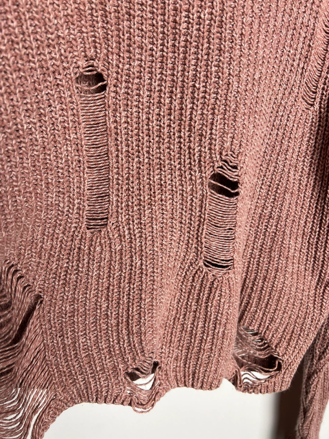 H&M Divided Pink Distressed Sweater - XS - photo 3
