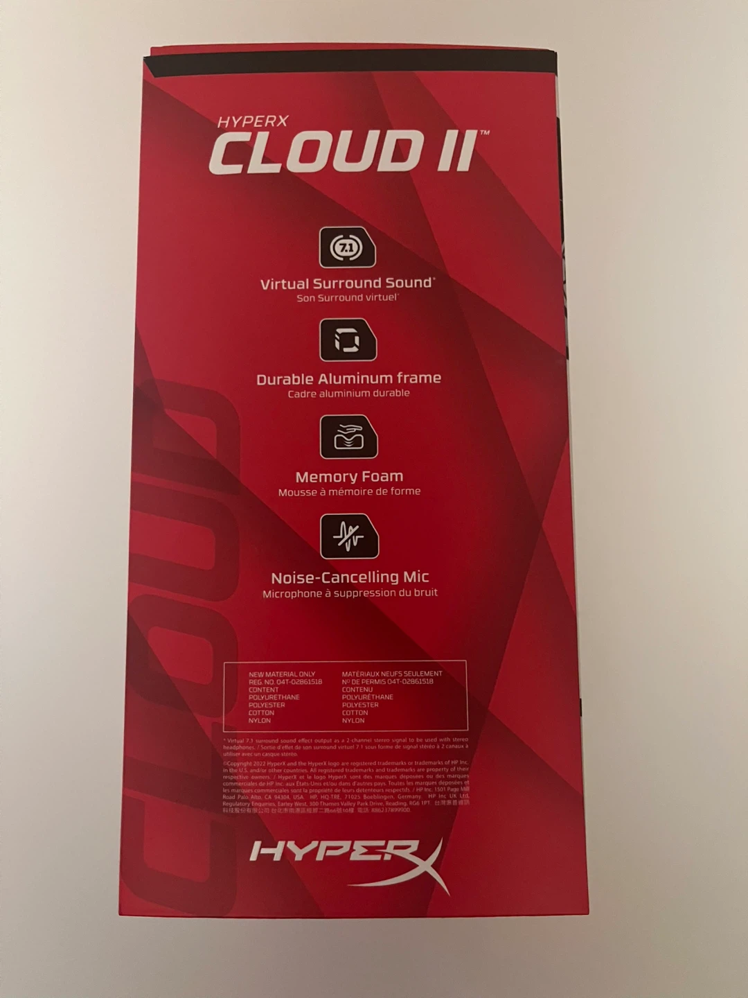 HyperX Cloud II Headset – Brand New (Opened, Never Used) - photo 3