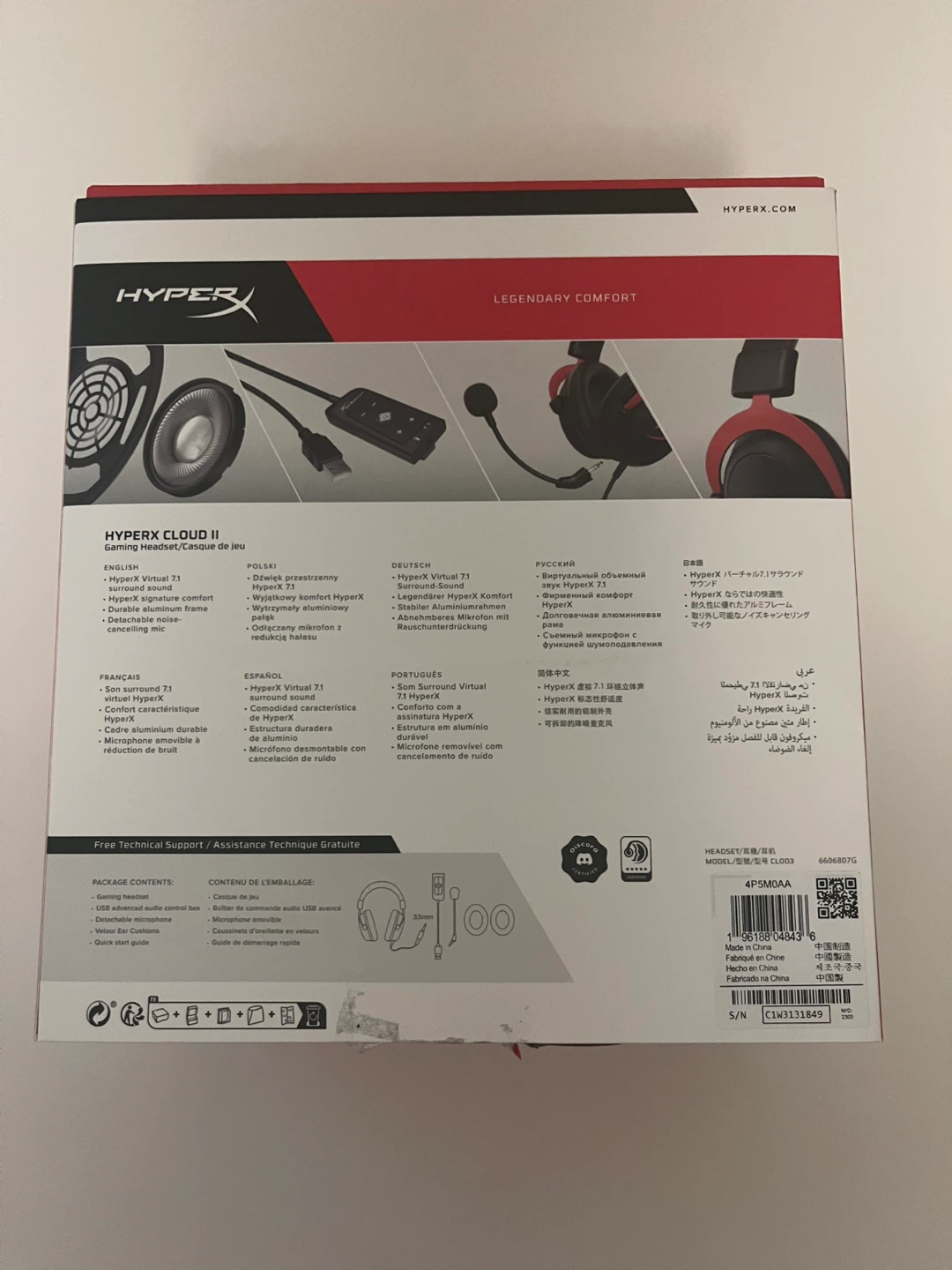 HyperX Cloud II Headset – Brand New (Opened, Never Used) - photo 2
