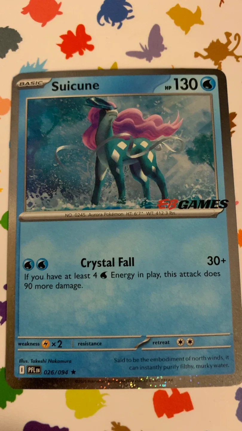 Suicune Pokemon Card - Phantasmal Flames