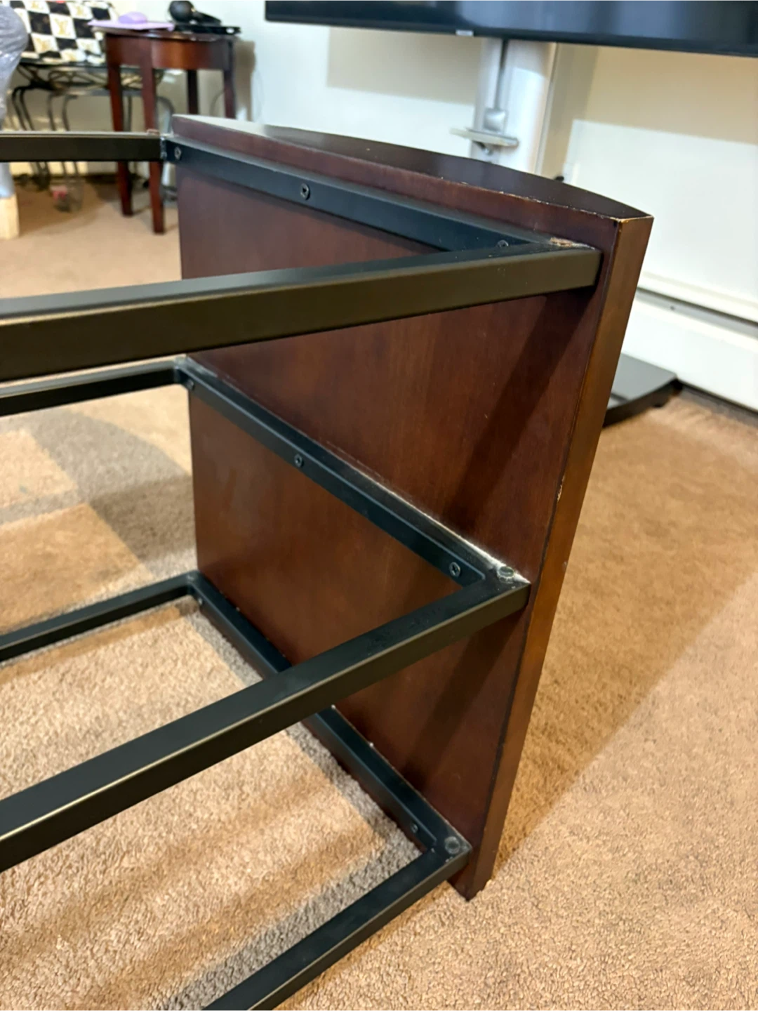 Brown & Black TV Stand - photo 3