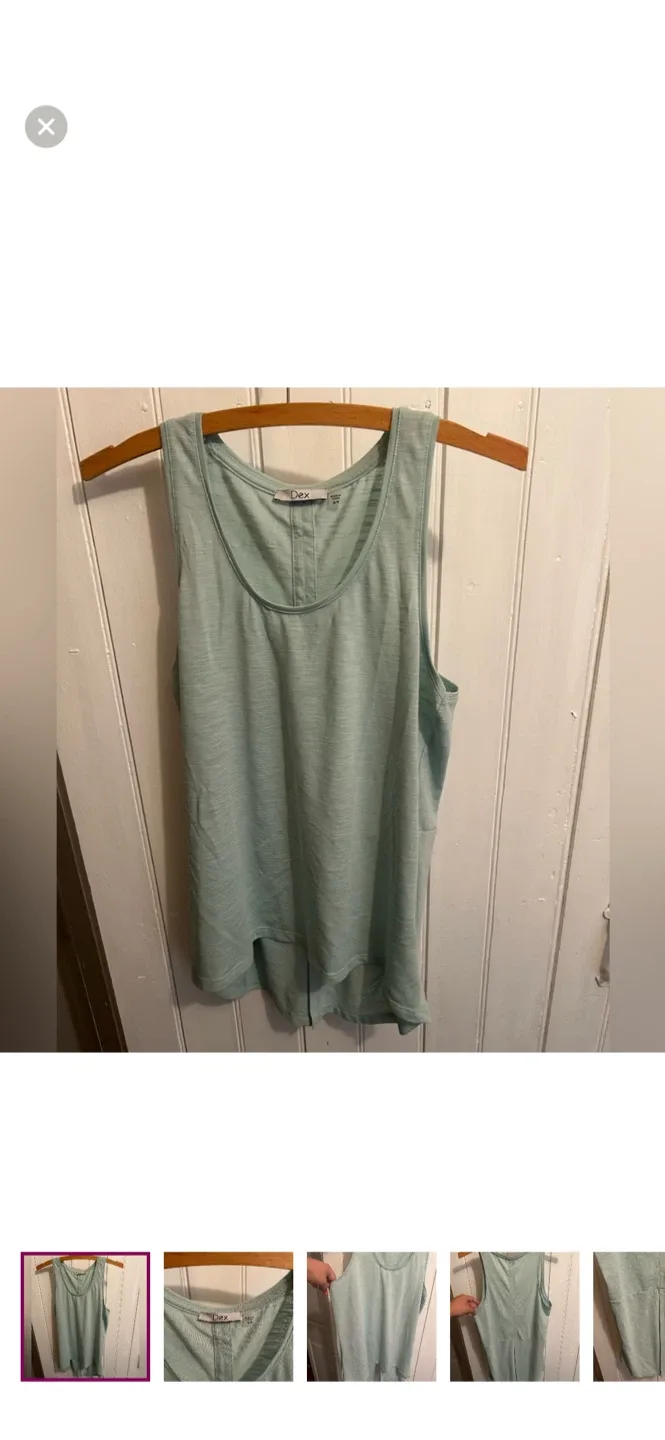 Dex Light Green Tank Top - Size S/P