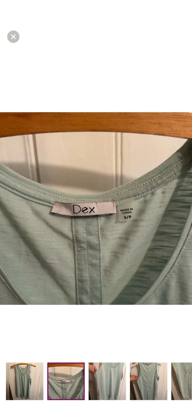 Dex Light Green Tank Top - Size S/P image indicator(2)