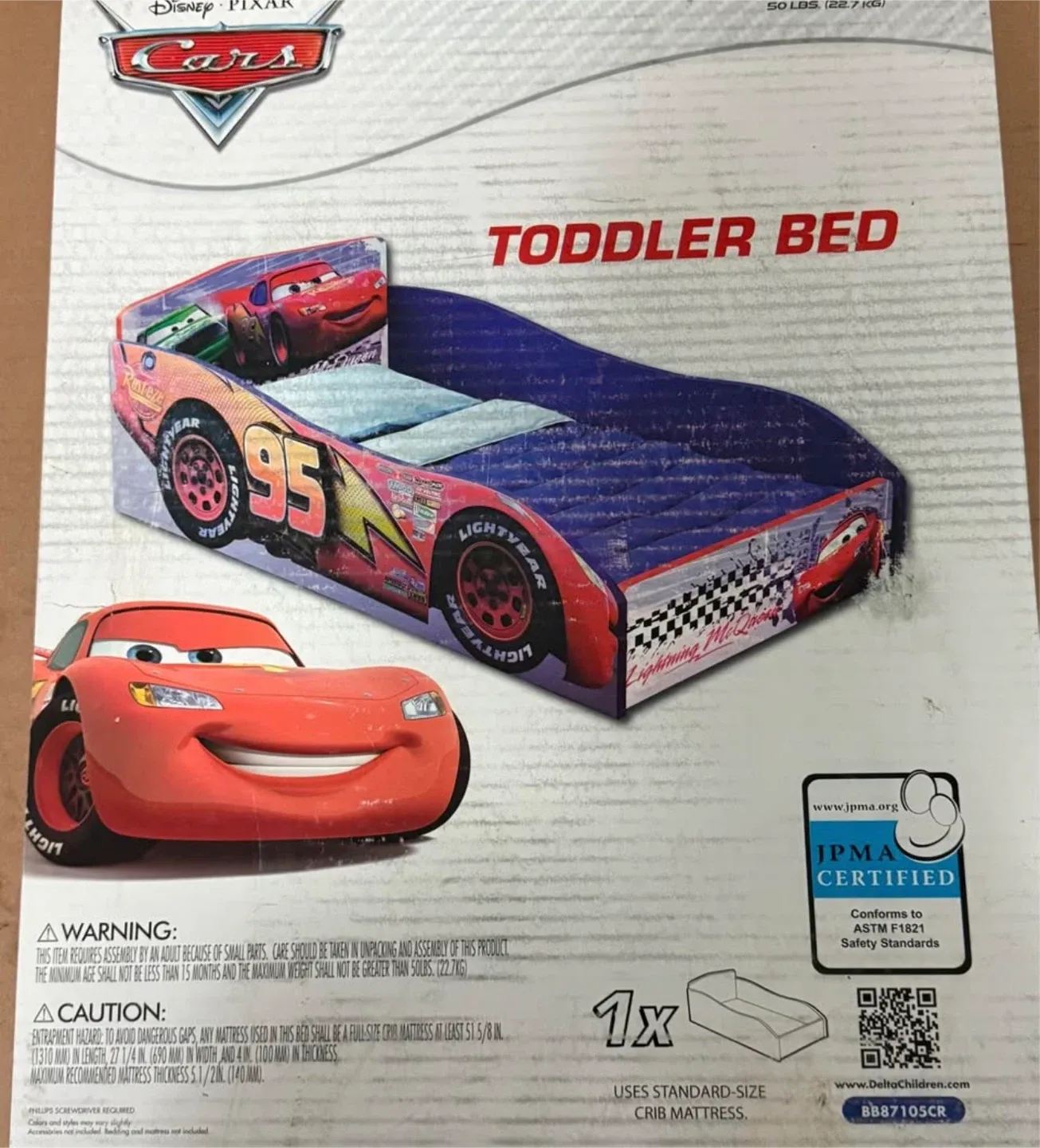 Disney Pixar Cars Toddler Bed