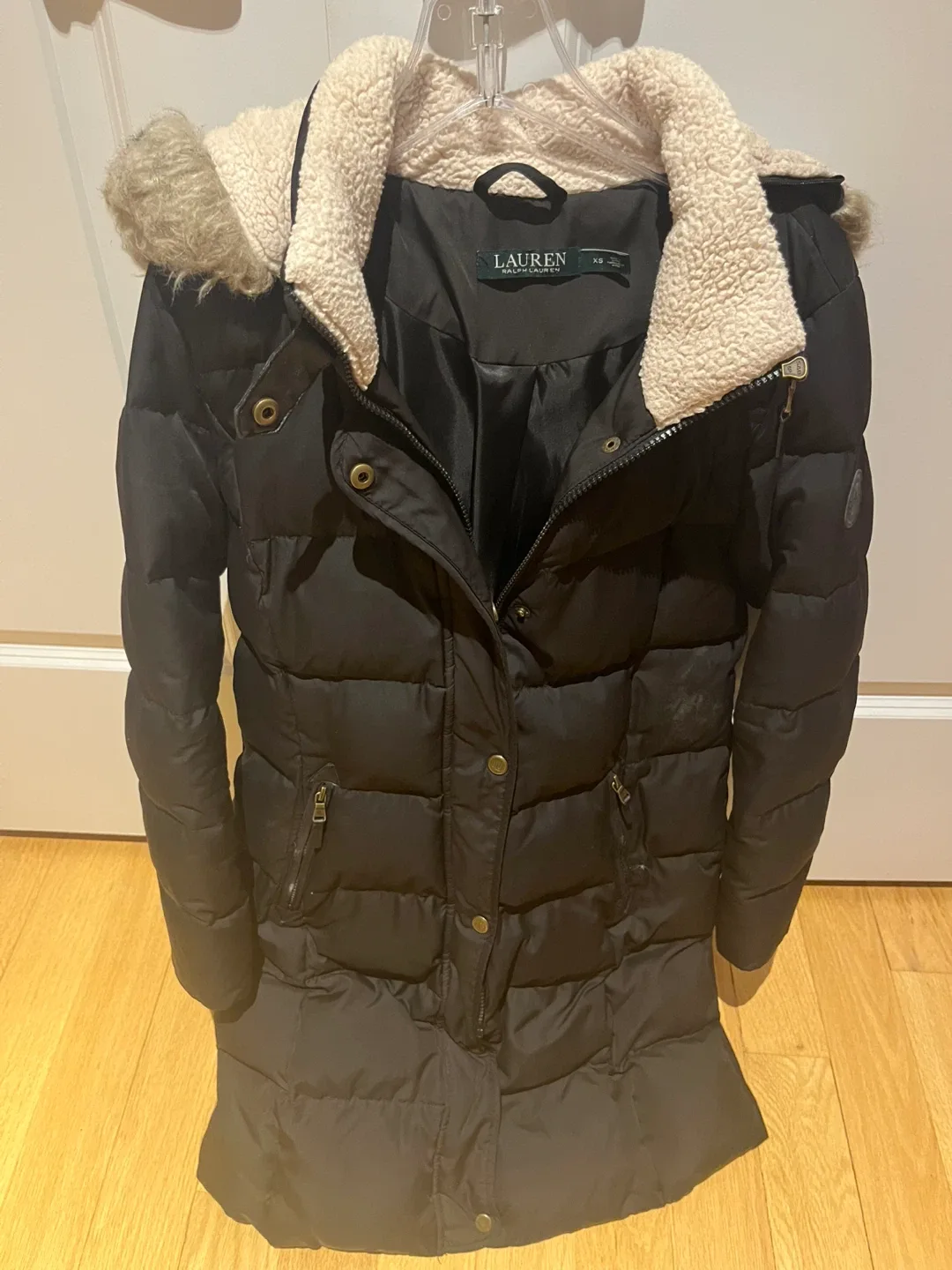 Lauren Ralph Lauren Black Puffer Coat XS