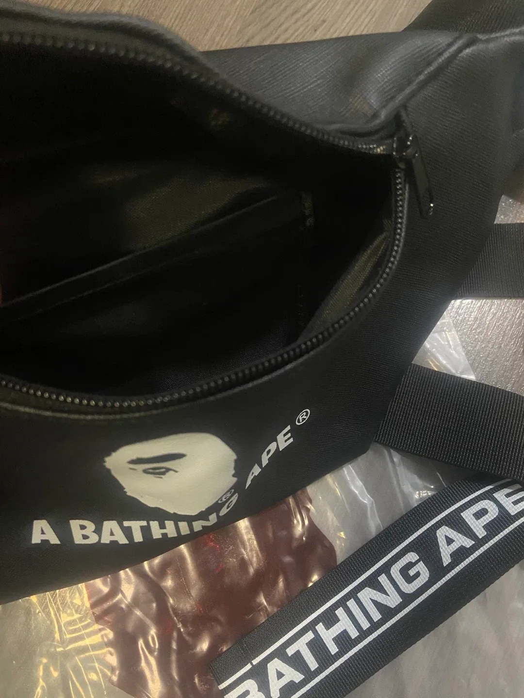 A Bathing Ape Black Waist Bag image indicator(4)