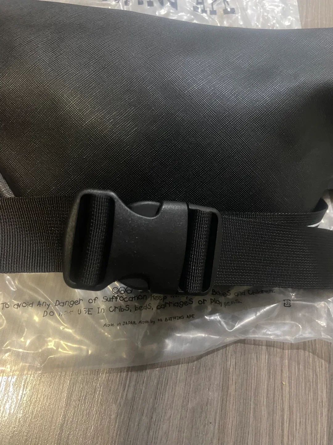 A Bathing Ape Black Waist Bag image indicator(3)