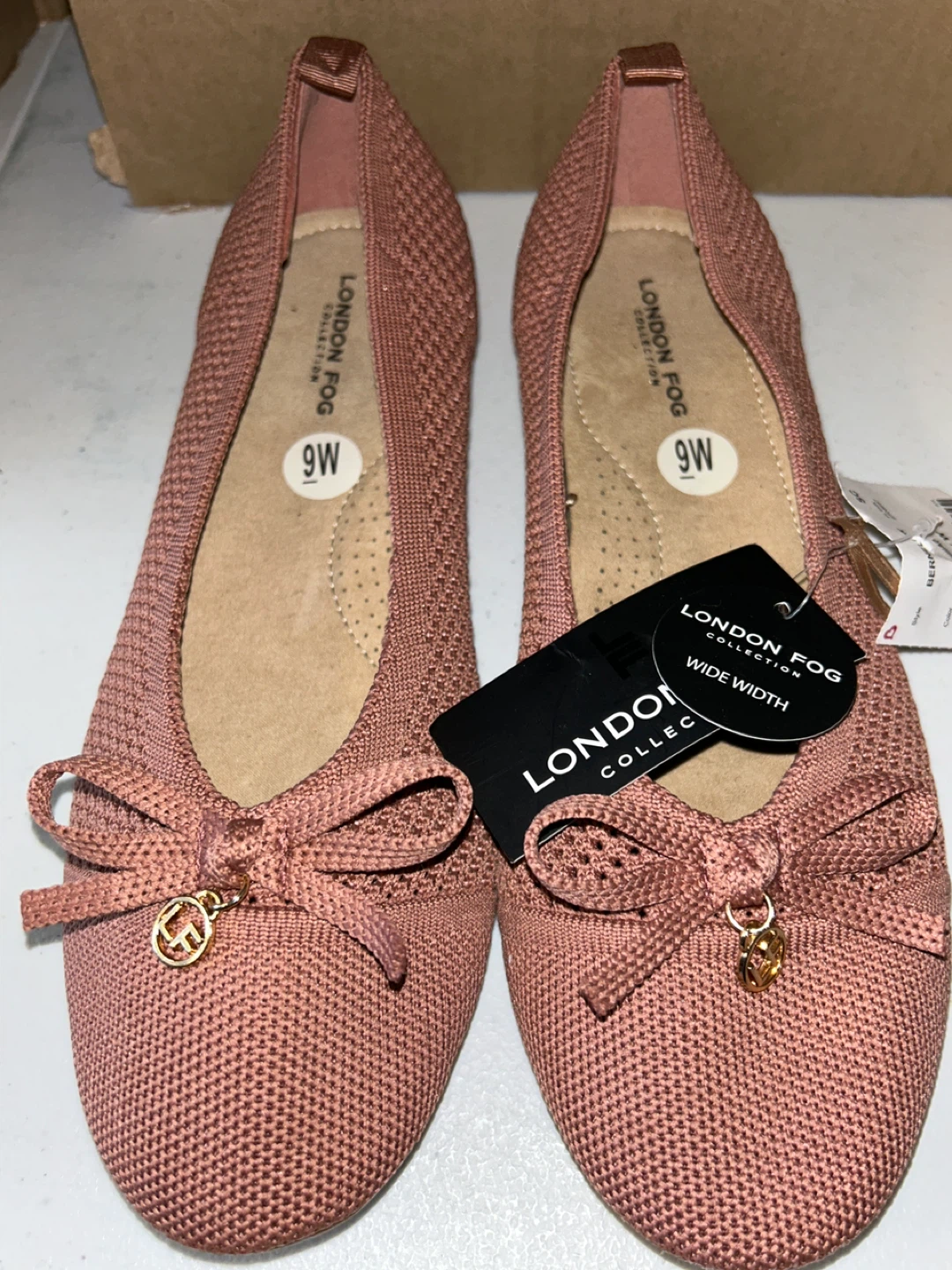 London Fog Ballet Flats - Size 9W - New