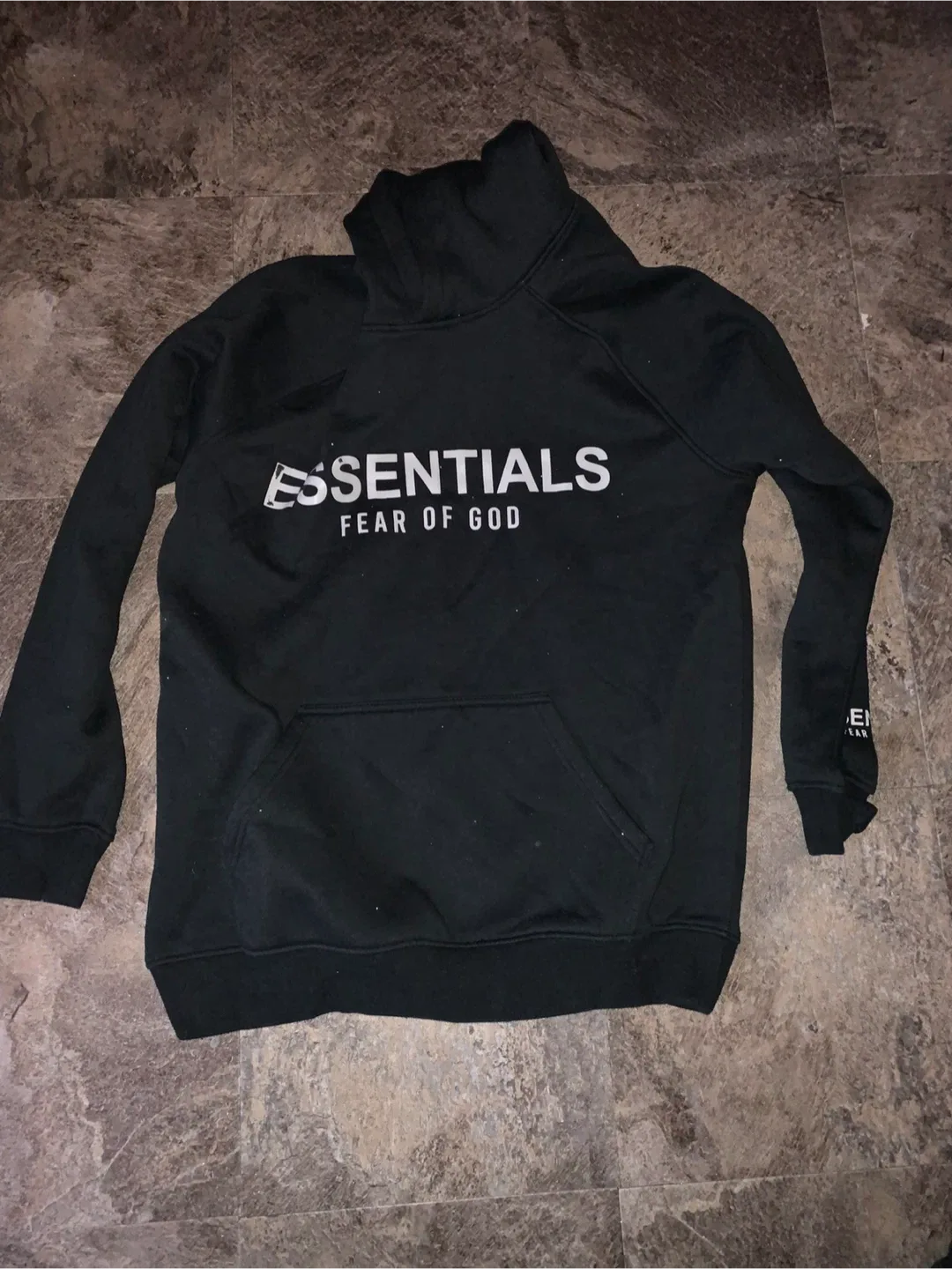 Essentials Fear of God Black Hoodie