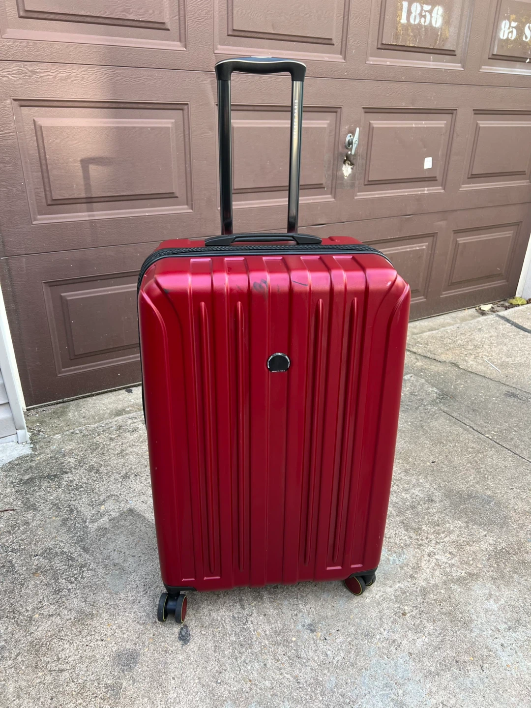 Delsey Paris Carry-on Suitcase - Red