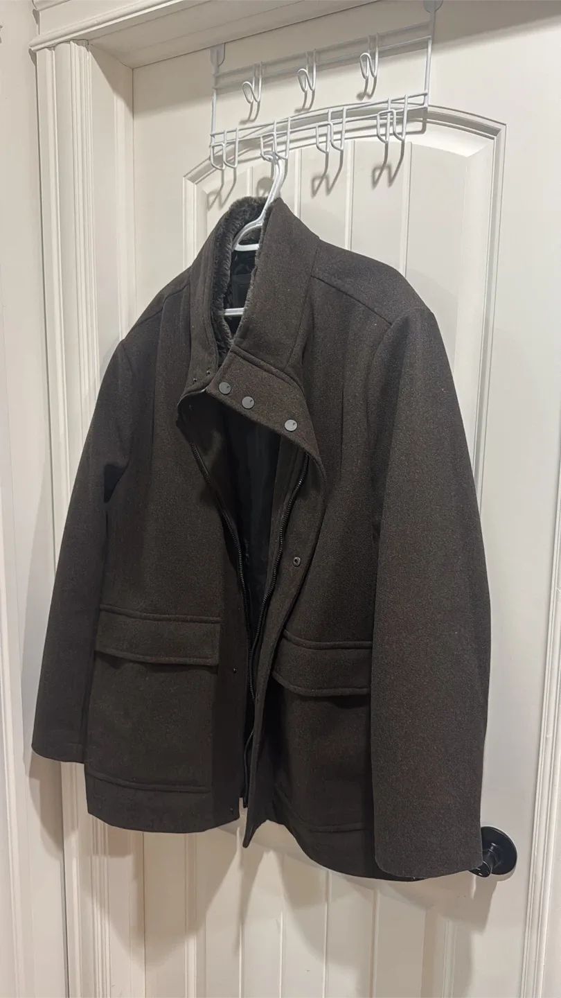 Lans End Men's Brown Winter Coat image indicator(2)