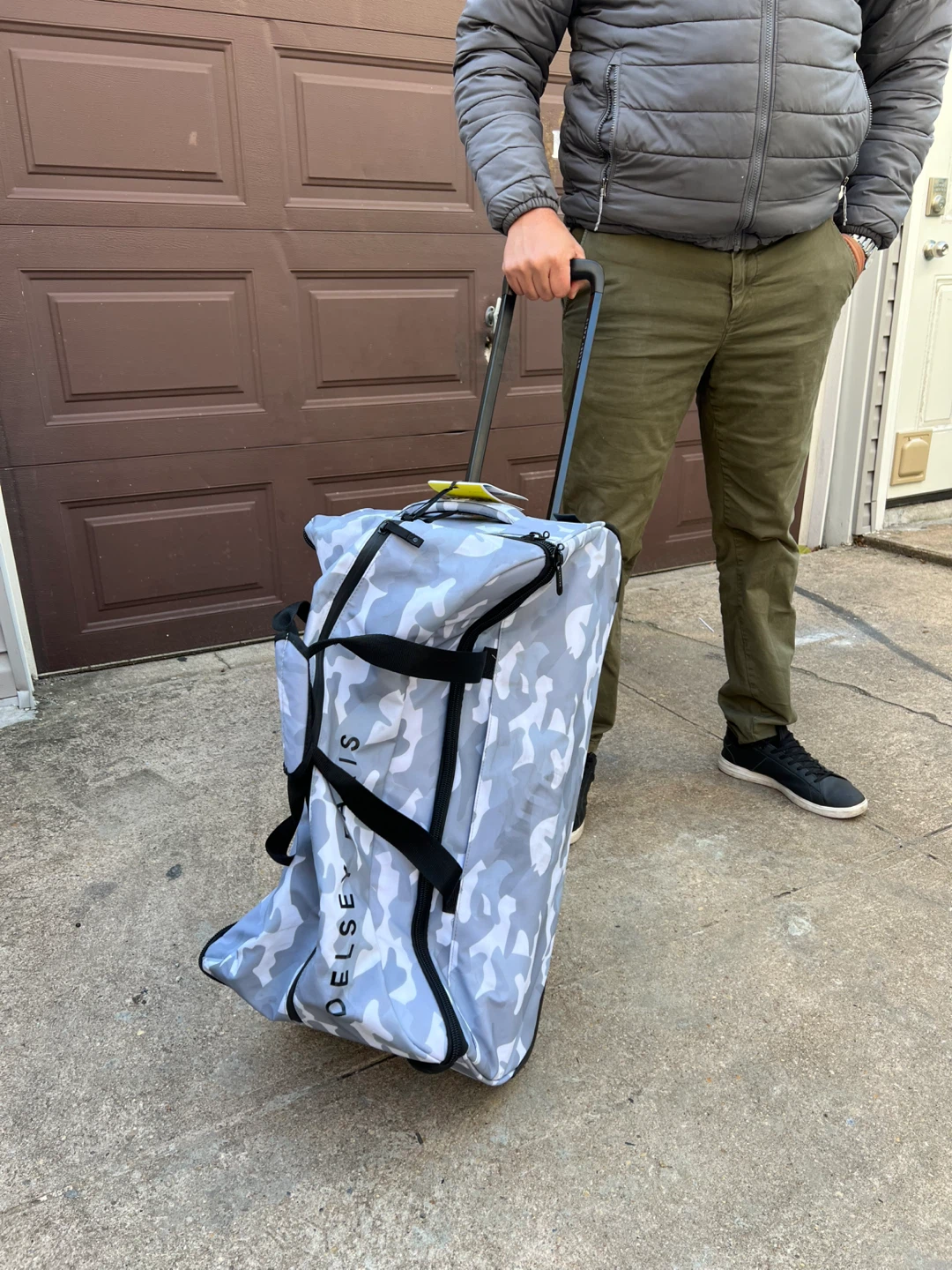 Delsey Aris Rolling Duffel Bag - Camo