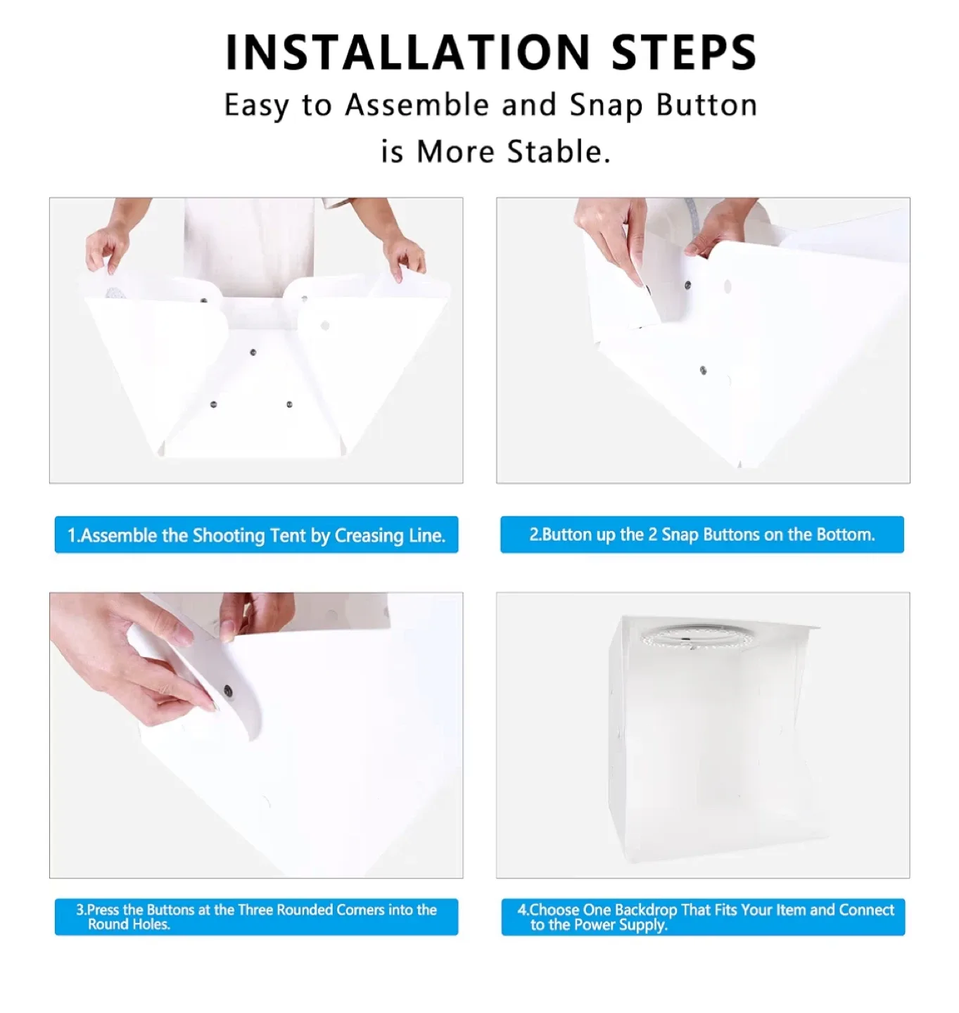 OYX 30CM Portable Photo Studio Box - Like New! image indicator(5)