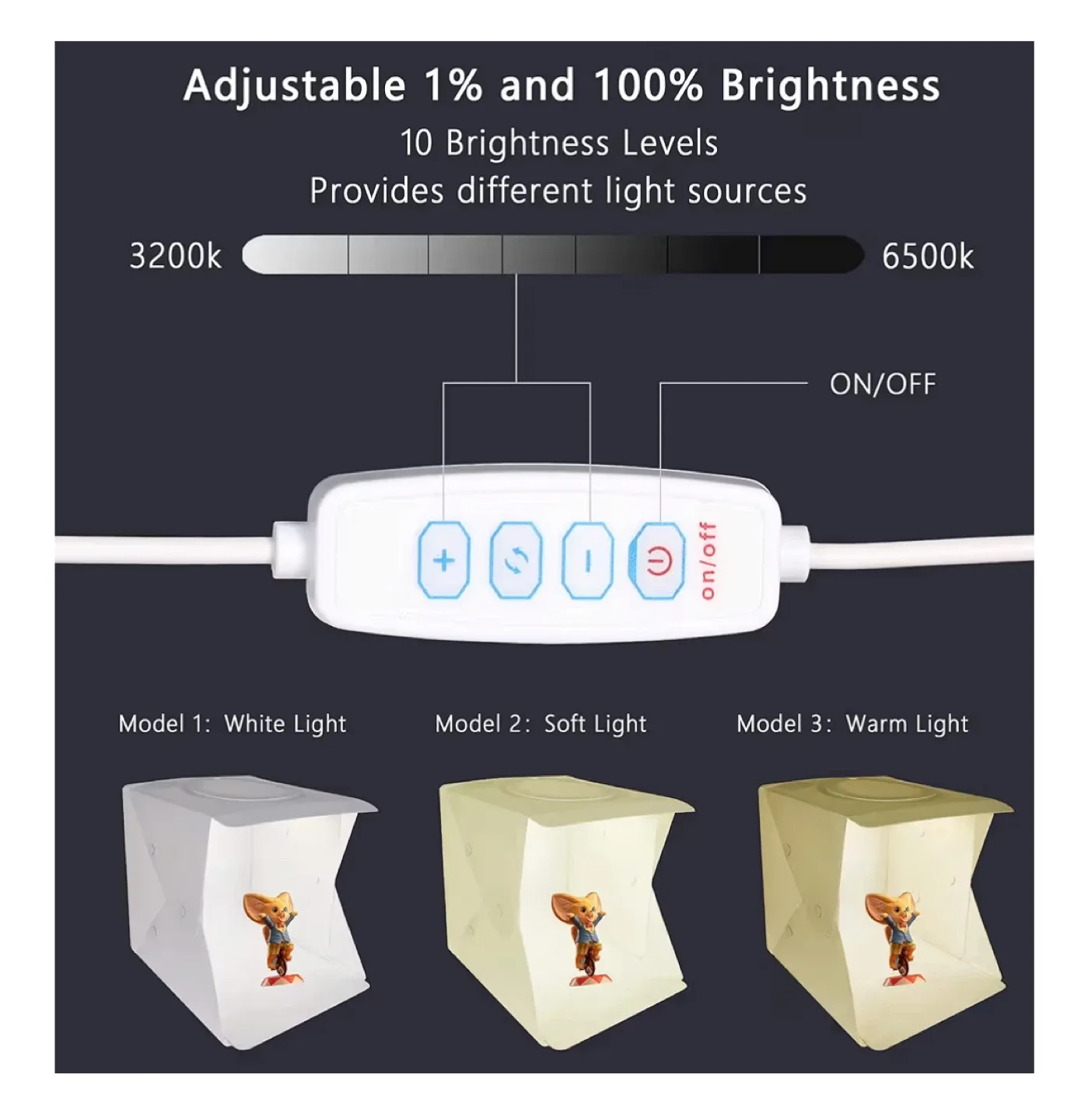 OYX 30CM Portable Photo Studio Box - Like New! image indicator(2)