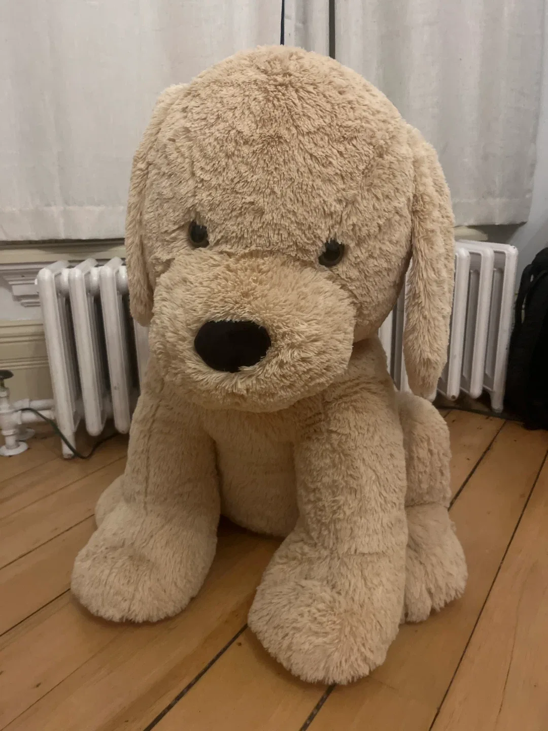 Large Beige Stuffed Dog Stuffie