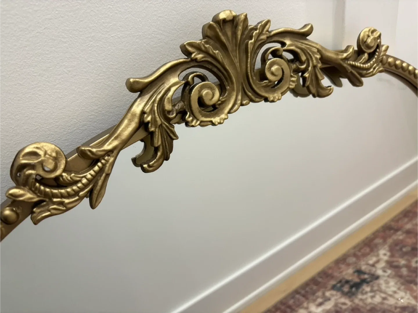 Gorgeous! Antique Gold Arch Wall Mirror, 24"x36" NEW image indicator(4)