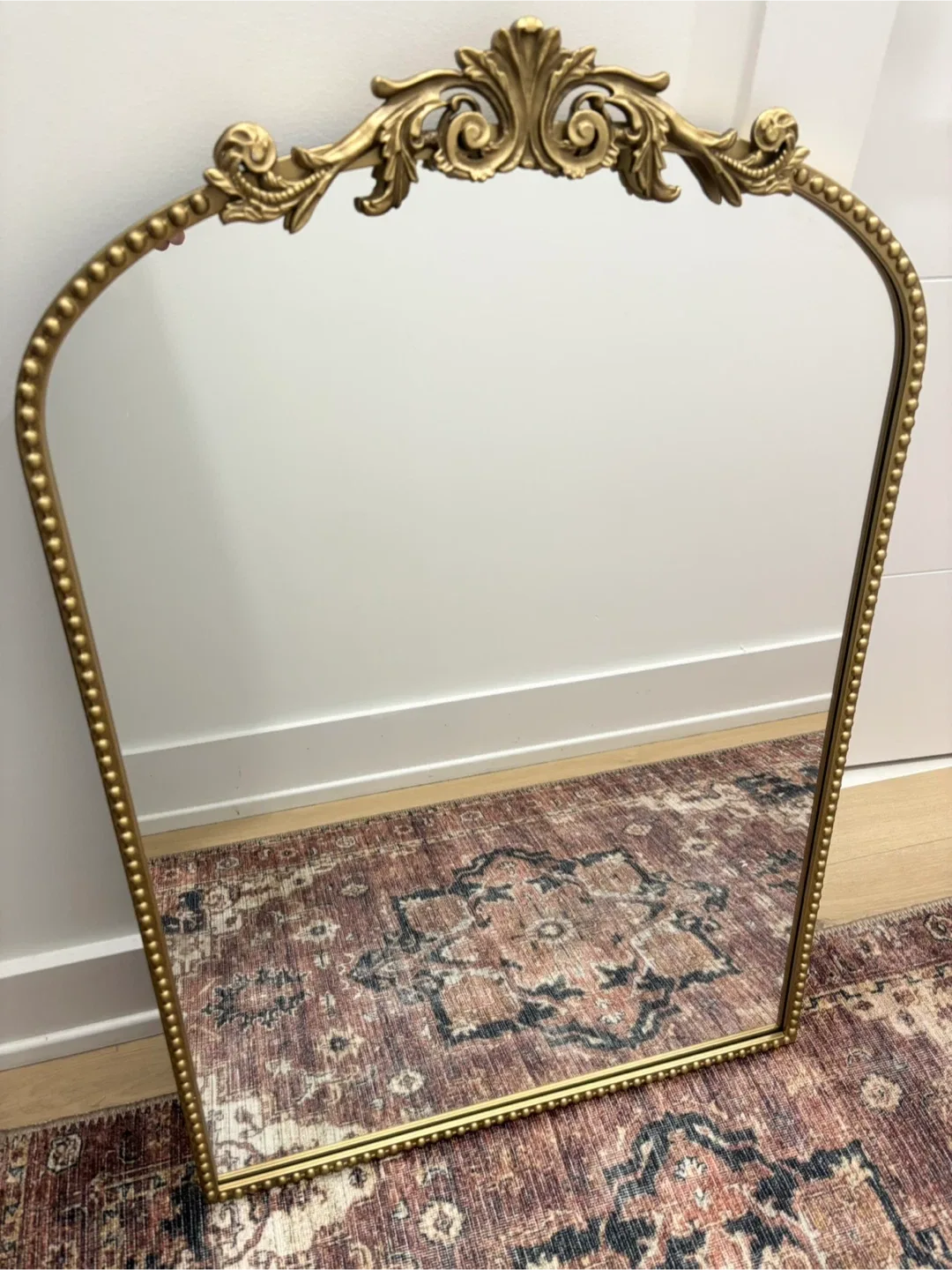 Gorgeous! Antique Gold Arch Wall Mirror, 24"x36" NEW