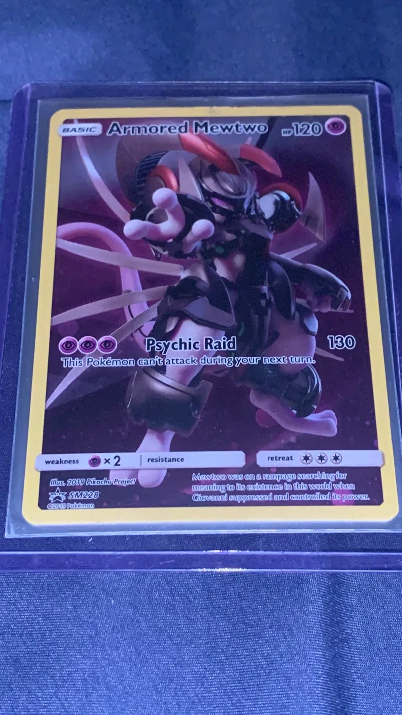 Armored Mewtwo Pokemon Card