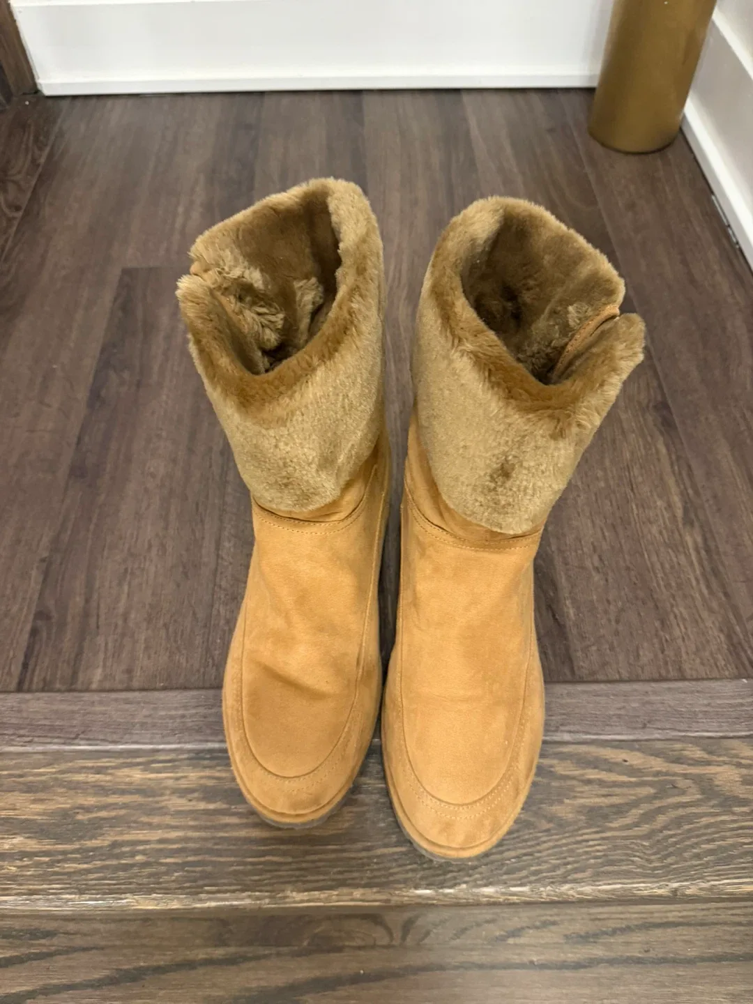 Guess Tan Suede Winter Boots