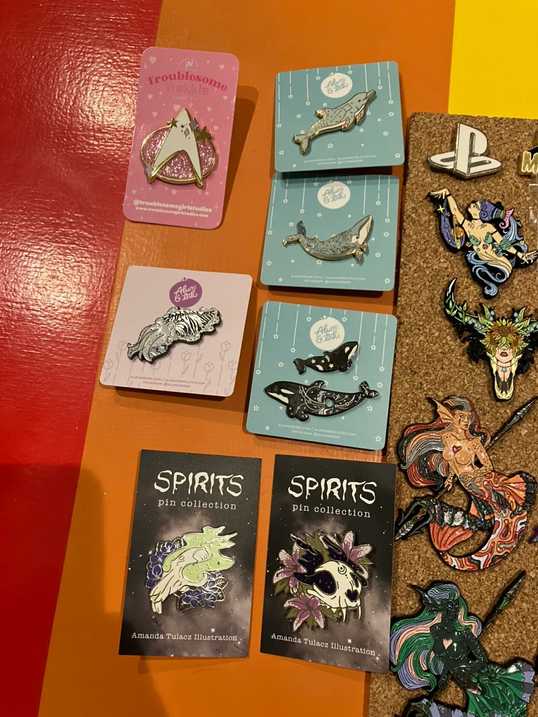 Large Enamel Pin Lot image indicator(3)