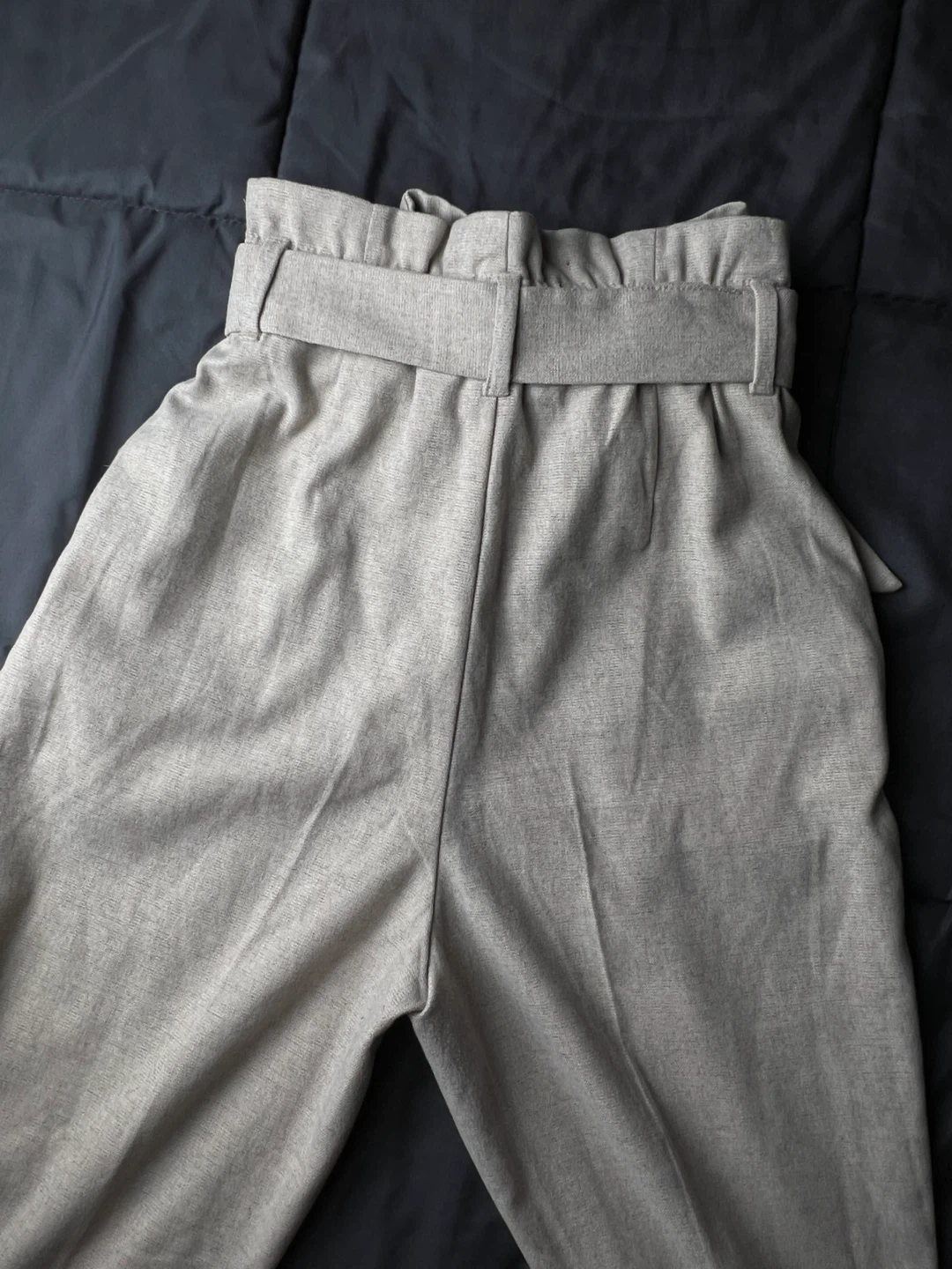 H&M Beige Paperbag Waist Pants - Size US 2 - photo 5
